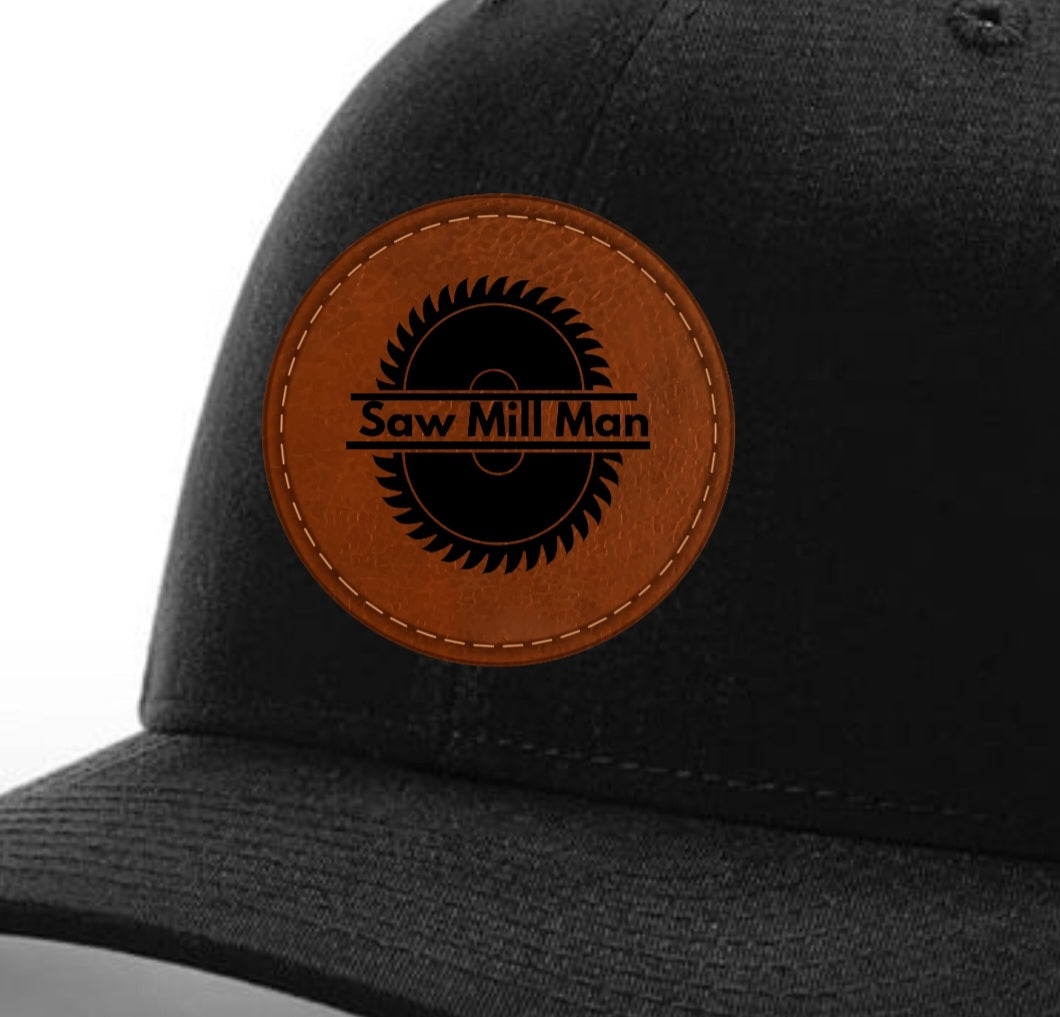 Saw Mill Leather Patch Hat.