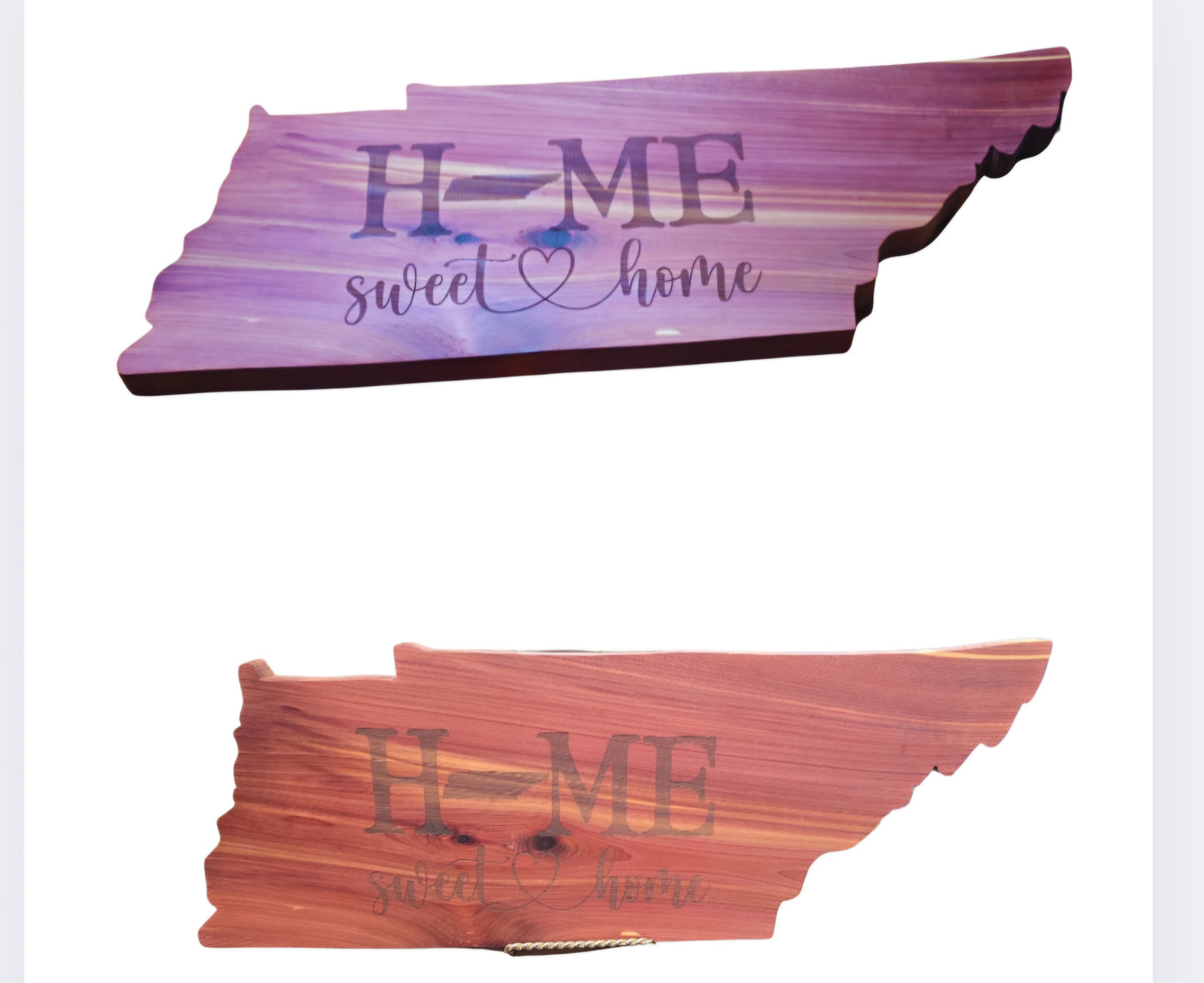 Rustic Cedar Home Sweet Home Cutting Board or Sign .