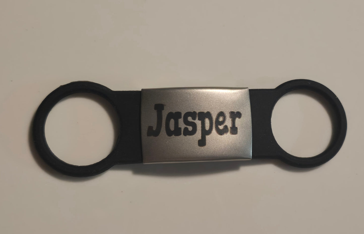 Personalized pet tag engraved.